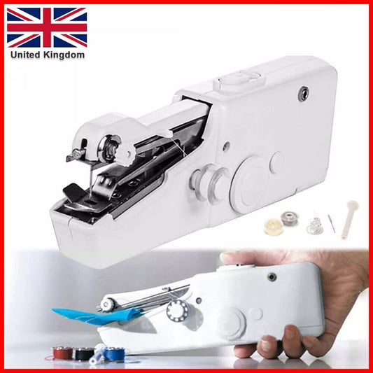 Mini Sewing Machine Handheld-Cordless Hand Held Portable-Easy Home Stitch Sew-UK