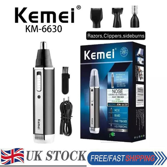 Kemei KM-6630 4 in 1 Nose Eyebrow Hair Cut Beard Rechargeable Electric Trimmer