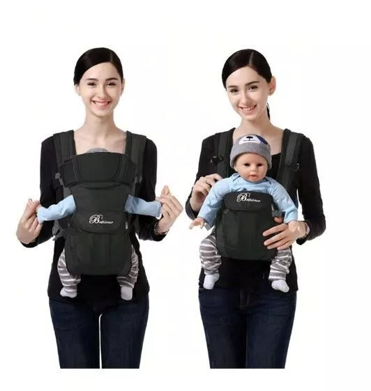 Baby Carrier in Black – Comfortable, Secure and Adjustable for All-Day Support