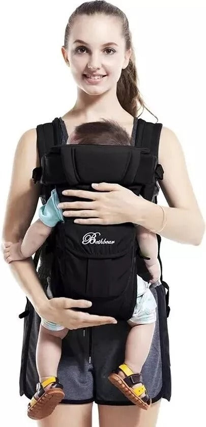 Baby Carrier in Black – Comfortable, Secure and Adjustable for All-Day Support