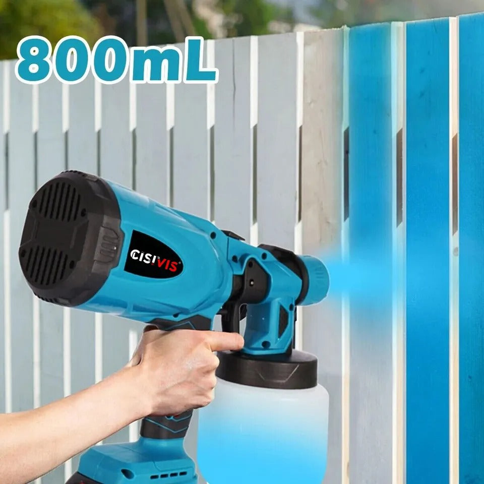 Spray Gun Cordless Fence Wall Paint Sprayer Electric Airless HVLP For Makita