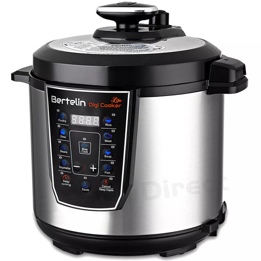 12-in-1 Multi Cooker 6L Pressure-Non-Stick-Rice Slow Cook-KeepWarm Digital-1000W