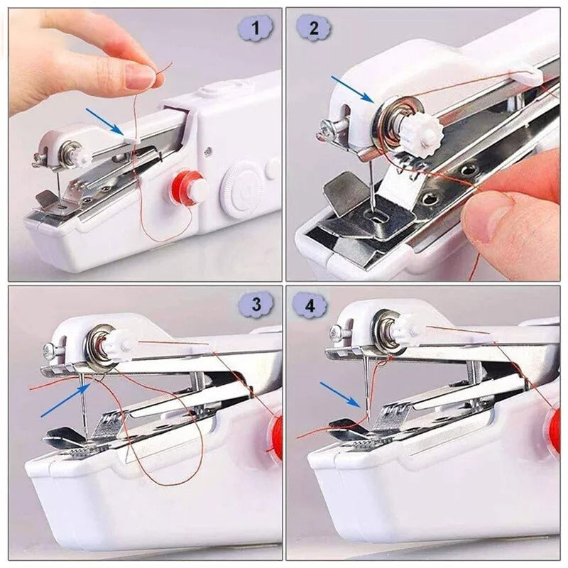 Mini Sewing Machine Handheld-Cordless Hand Held Portable-Easy Home Stitch Sew-UK