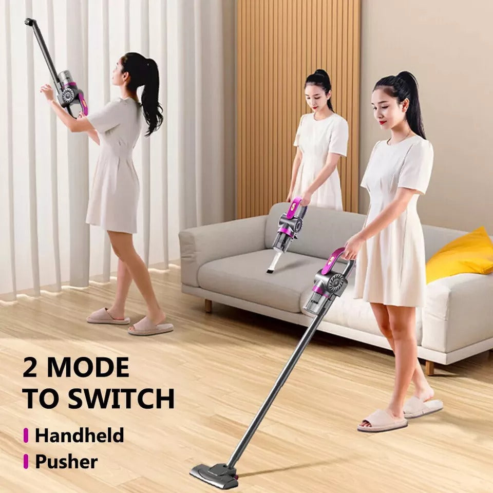 Cordless Vacuum Cleaner-Hoover Upright Lightweight-Wireless Handheld-Bagless Vac