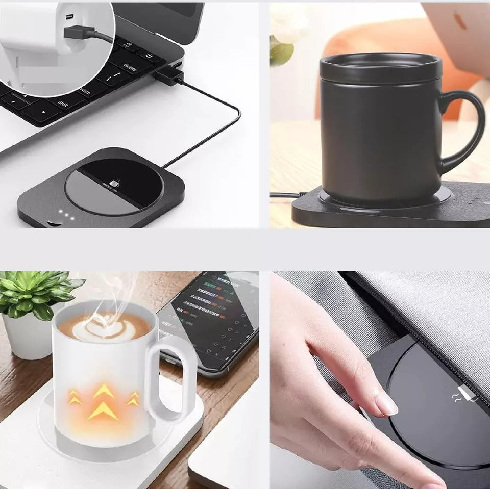 3 Levels Smart USB Coffee Mug Warmer-Tea,Milk Cup Heater-Pad Heating Plate